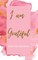 I am Grateful Writing Journal - Pink Pastel Watercolor - Floral Color Interior And Sections To Write People And Places