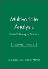 Multivariate Analysis V 1 Multivariate Analysis V 1