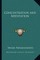 Concentration and Meditation