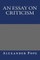 An Essay on Criticism
