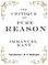 The Critique of Pure Reason