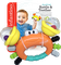 INFANTINO Rattle & teether sand crab