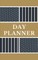 Day Planner - Planning My Day - Gold Black Polka Dot Strips Cover