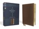 Niv, Reference Bible, Deluxe Single-Column, Leathersoft, Brown, Comfort Print