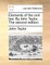 Elements of the civil law. By Iohn Taylor, ... The second edition.