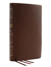 Nkjv, Reference Bible, Classic Verse-By-Verse, Center-Column, Genuine Leather, Brown, Red Letter, Comfort Print Nkjv, Reference Bible, Classic Verse-By-Verse, Center-Column, Genuine Leather, Brown, Red Letter, Comfort Print