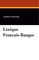 Lexique Francais-Basque