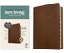 NLT Personal Size Giant Print Bible, Filament Enabled Edition (Red Letter, Leatherlike, Rustic Brown, Indexed)