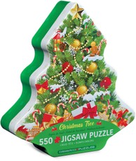 Puzzle Christmas Tree Tin, 550 pcs