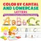 Color by Capital and Lowercase Letters - Writing Books for Kindergarten Children's Reading & Writing Books