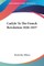 Carlyle to the French Revolution 1826-1837