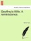 Geoffrey's Wife. a Reminiscence.