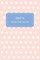 Dee's Pocket Posh Journal, Polka Dot