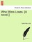 Who Wins-Loses. [A Novel.]