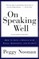 On Speaking Well