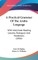 A Practical Grammar of the Arabic Language