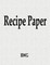 Recipe Paper