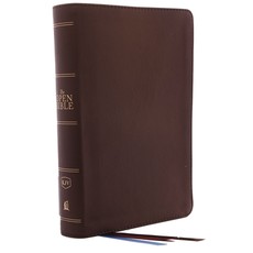 The Kjv, Open Bible, Genuine Leather, Brown, Red Letter Edition, Comfort Print The Kjv, Open Bible, Genuine Leather, Brown, Red Letter Edition, Comfort Print