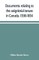 Documents relating to the seigniorial tenure in Canada, 1598-1854