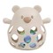 NATTOU Silicone Bear rattle with a ball beige