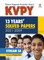 KVPY 13 Years Solved Papers 2021-2009 Stream SA