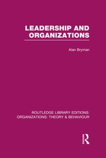 Leadership and Organizations (Rle: Organizations) Leadership and Organizations (Rle: Organizations)