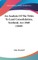 An Analysis of the Titles to Land Consolidation, Scotland, ACT 1868 (1869)