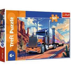 TREFL Puzzle Truck on the road, 160 pcs