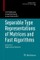 Separable Type Representations of Matrices and Fast Algorithms