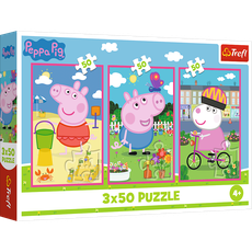 TREFL PEPPA PIG puzzle set The power of friendship, 3x50 pcs