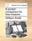 A Pocket Companion for Free-Masons. ...
