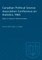 Canadian Political Science Association Conference on Statistics 1964