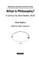 What is Philosophy? A Lecture by Alain Badiou 2010