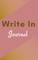 Write In Journal (Pastel Brown Abstract Cover Art)