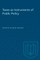 Taxes as Instruments of Public Policy