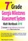 7th Grade Georgia Milestones Assessment System Math Workbook 2018