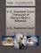 U.S. Supreme Court Transcript of Record Bent V. Miranda