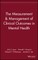 The Measurement & Management of Clinical Outcomes in Mental Health