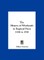 The History of Witchcraft in England From 1558 to 1718