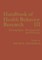Handbook of Health Behavior Research III