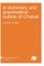 A dictionary and grammatical outline of Chakali