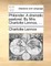 Philander. a Dramatic Pastoral. by Mrs. Charlotte Lennox, ...