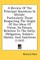 A Review of the Principal Questions in Morals