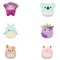 SQUISHMALLOWS W25 Plīša rotaļlieta, 19 cm