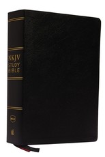 NKJV Study Bible, Premium Bonded Leather, Black, Red Letter Edition, Comfort Print NKJV Study Bible, Premium Bonded Leather, Black, Red Letter Edition, Comfort Print