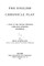The English Chronicle Play, A Study in the Popular Historical Literature Environing Shakespeare