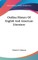 Outline History Of English And American Literature