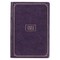 KJV Holy Bible, Giant Print Full-Size Faux Leather Red Letter Edition - Thumb Index & Ribbon Marker, King James Version, Purple Floral