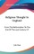 Religious Thought In England