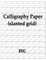 Calligraphy Paper (slanted grid)